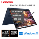 Laptop Lenovo IdeaPad 5 2 en 1 14AKP10 AMD Ryzen AI 7 350 16GB RAM 1TB SSD 14" WUXGA Tactil Win11 Home (83KT001YUS)