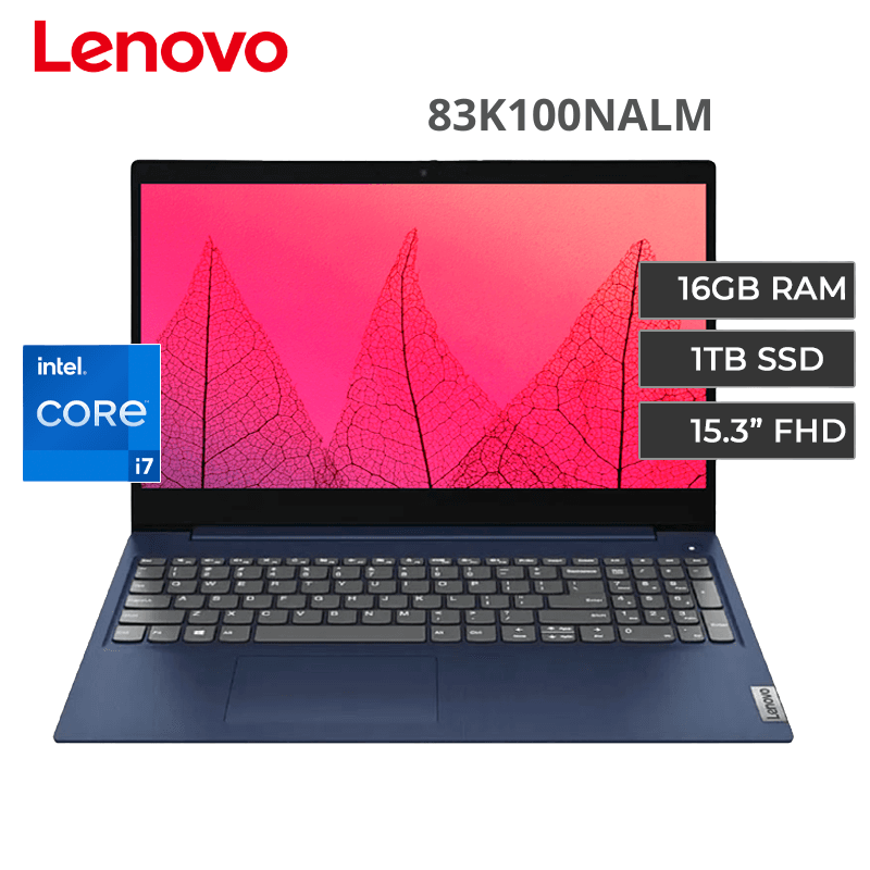 Laptop LENOVO IDEAPAD SLIM 3 15IRH10 Intel Core I7-13620H 16GB 1TB SSD 15.3" WUXGA 60HZ Free Dos (83K100NALM)